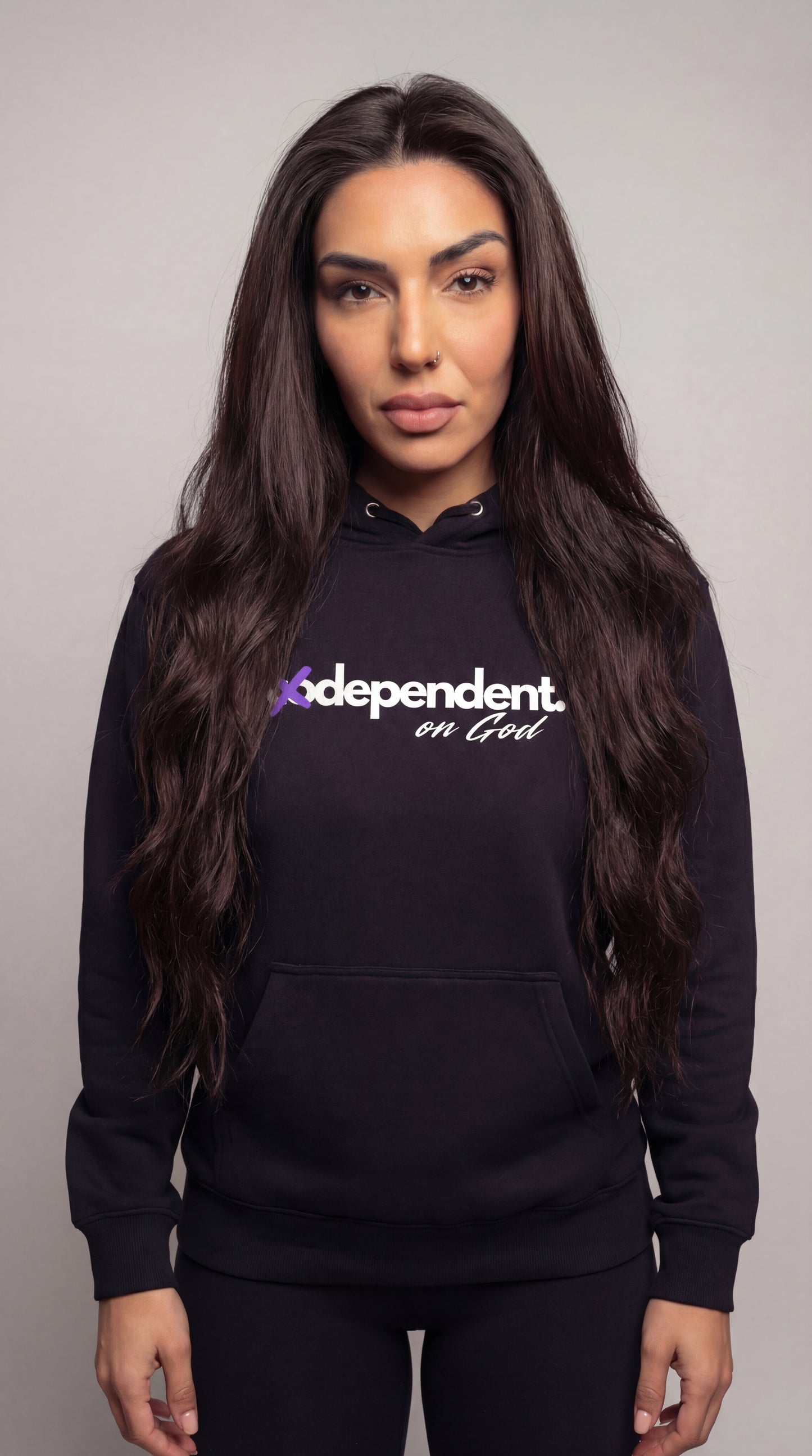 Dependent on God (Purple) Unisex Hoodie